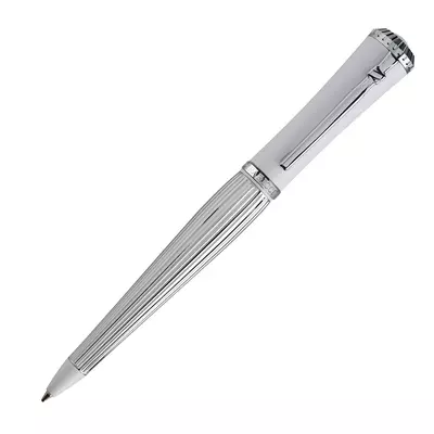Metal ball pen Esquisse White