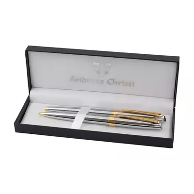 Set metal ball pen and roller pen CROWN