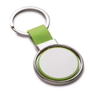 Keychain with rotating tile