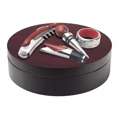 Wine set in round box