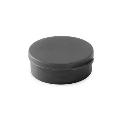 Headphones in round box