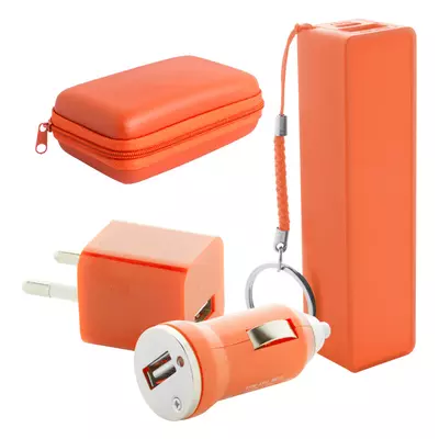 Set – Power Bank 4000 mAh, car charger, AC USB charger in case - Rebex