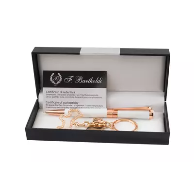 Lady set of ball pen and key holder SHELLY