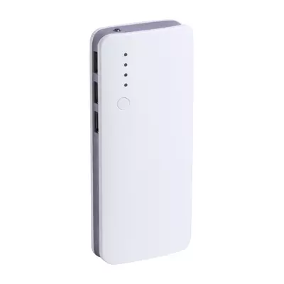 Portable battery 10000 mAh, 3 USB outputs, LED flashlight - Power Bank Kaprin