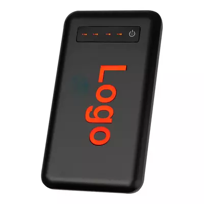 Portable battery 10000 mAh, 3 USB outputs, LED flashlight - Power Bank Kaprin