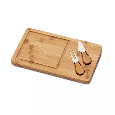 Cutlery and board for cheese