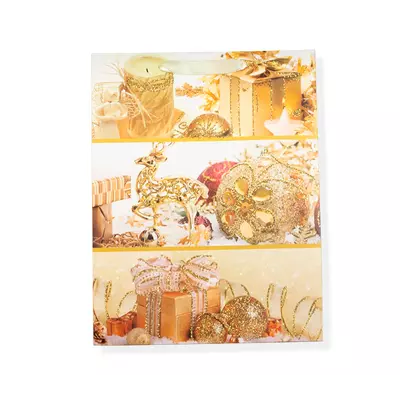 Christmas gift bag "Golden Christmas Toys"