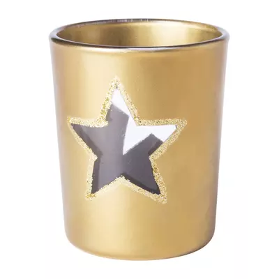 Glass Christmas candle