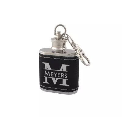 Keyring with hip flask