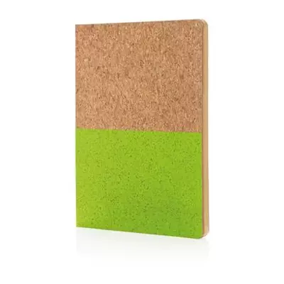 Notebook with eco cover of cork in 2 colors