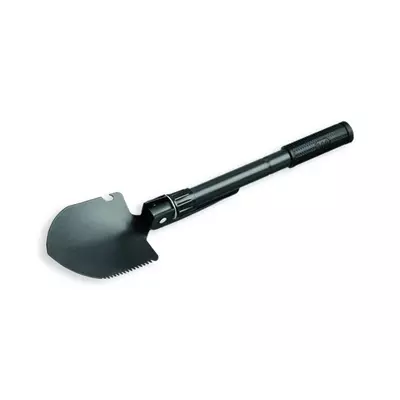Folding metal shovel