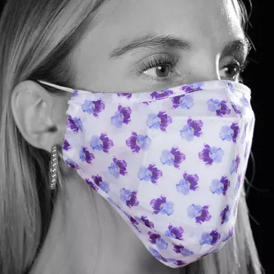 Face mask Hortense Bright Blue