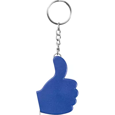 Keychain with measure tape