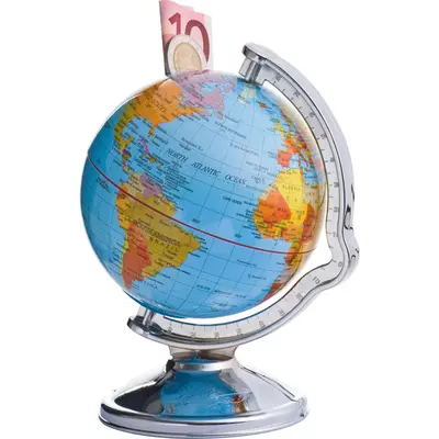Desk set - Globe Coin bank