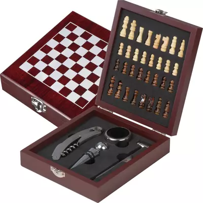 Chess & wine set with accessories [CLONE]