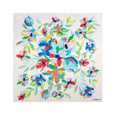 Silk scarf Paola Off-white