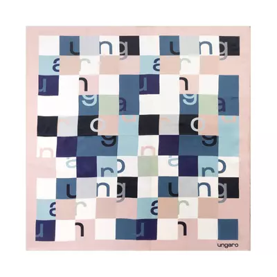 Silk scarf Ada Light Pink/multi