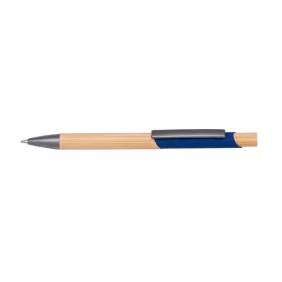 Metal ball pen with bamboo elements