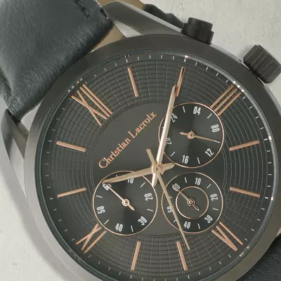 Ръчен часовник Chronograph Textus Leather Grey