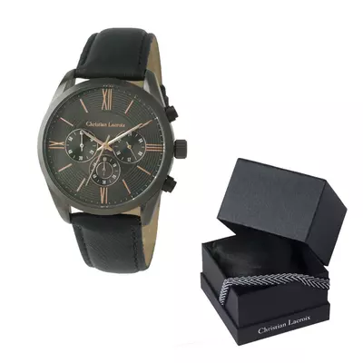 Ръчен часовник Chronograph Textus Leather Grey