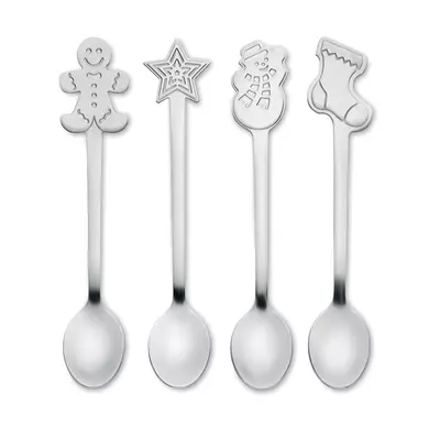 Set of 4 Christmas spoons