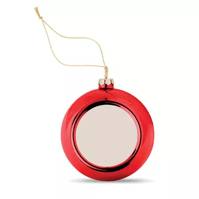 Christmas ball with branding tile