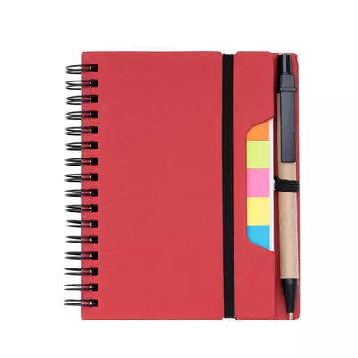 Eco notebook with ruler, indexes and pen
