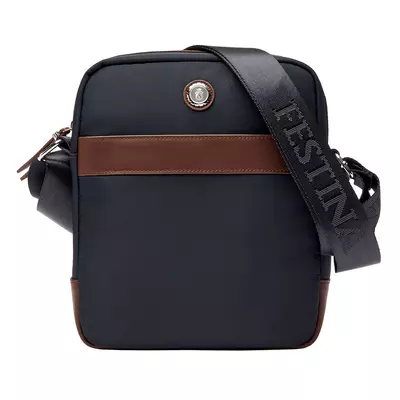 Чанта за през рамо Button Navy & Brown