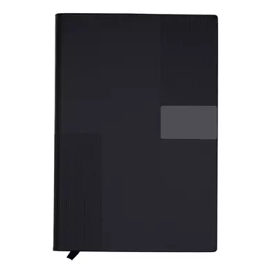 Notebook with thermal leather and metal plate
