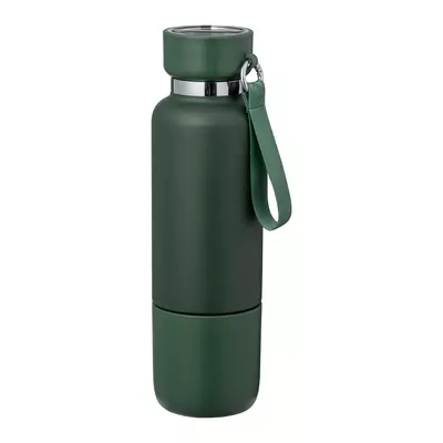 Stainless steel thermos with cup