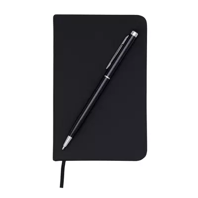 Set of A6 notebook and metal pen