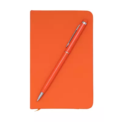 Set of A6 notebook and metal pen