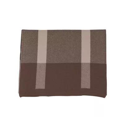 Plaid winter cashmere scarf