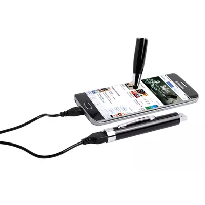 Power Bank 650 mAh - Metall ballpen for touchscreen Solius