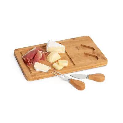 Cutlery and board for cheese