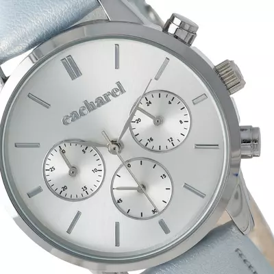 Дамски ръчен часовник Chronograph Madeleine Light Blue