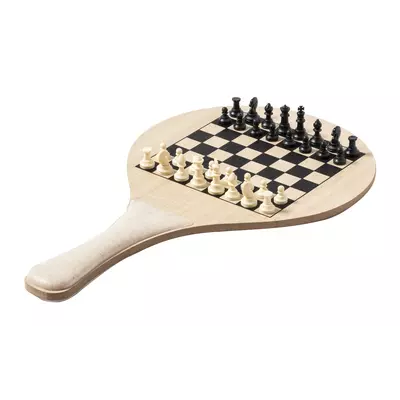 Плажен тенис с 3 игри в памучна торбичка