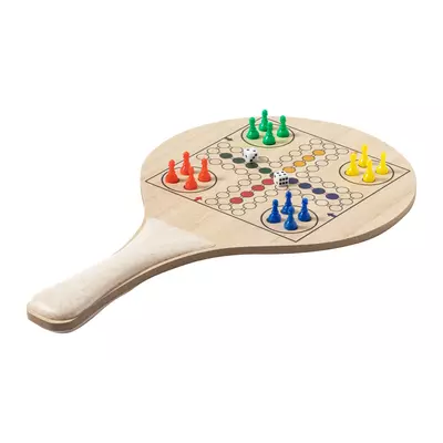 Плажен тенис с 3 игри в памучна торбичка