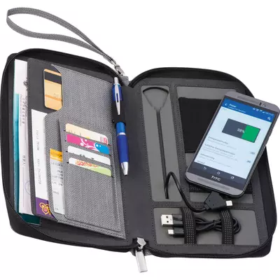 Несесер за документи с преносима батерия