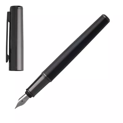 Метална писалка Minimal Dark Chrome