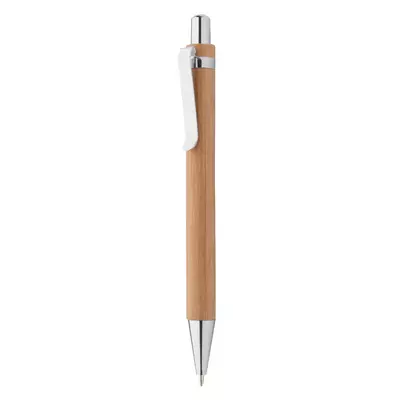 Set bamboo ball pen and automatic pencil in a box