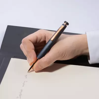 Metal ball pen Chronobike Rose Gold Navy