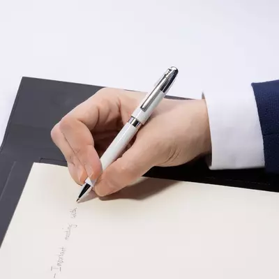 Metal ball pen Classicals Chrome White