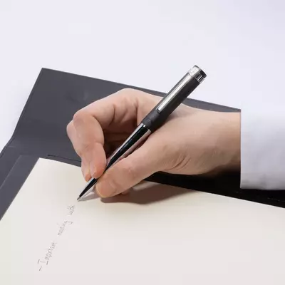 Metal ball pen Prestige Chrome Black