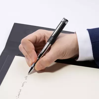 Metal roller pen Prestige Chrome Black