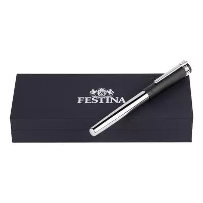 Metal roller pen Prestige Chrome Black
