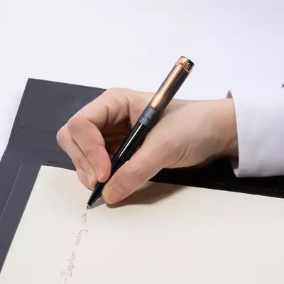 Метална химикалка Prestige Rose Gold Navy