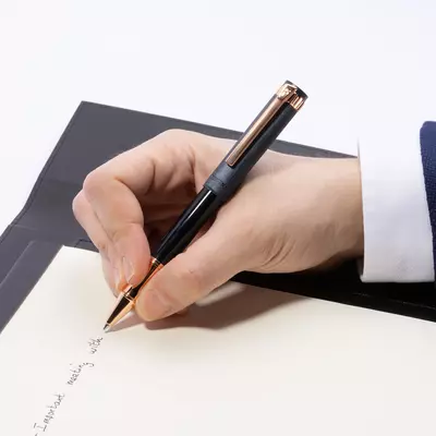 Метален ролер Prestige Rose Gold Navy