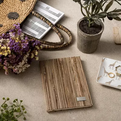 Бележник с корица от слама А5