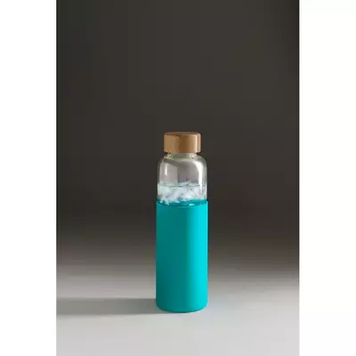 Borosilicate glass bottle and silicone pocket